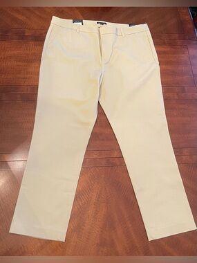 Tommy Hilfiger Khaki Slim Dress Chinos - Light Beige Sz 18